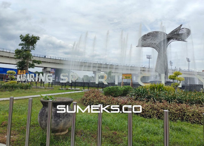 Tulisan Taman Tugu Parameswara Jakabaring Sport City Hilang Huruf O