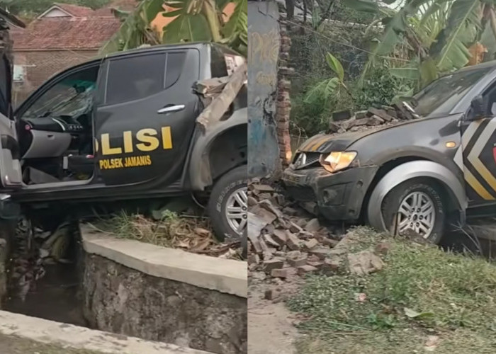 Mobil Polisi Tabrak Rumah Warga di Tasikmalaya Hingga Temboknya Runtuh, Netizen Tiba-Tiba Perang Argumen 