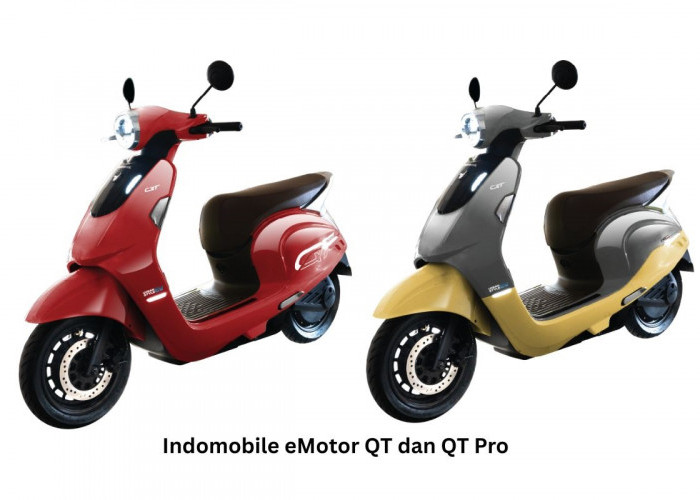 Indomobil eMotor QT dan QT Pro, Skuter Listrik Futuristik, Desain Modern dan Fitur Lengkap