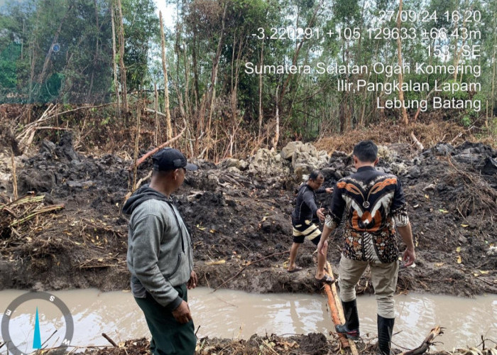 Dilaporkan ke Kantor Bupati, Polres OKI Cek Lokasi Lahan Milik Warga yang Diklaim Perusahaan 