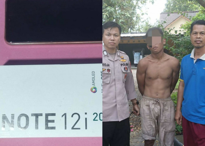 Spesialis Pembobol Rumah Kosong Berhasil Diamankan Polsek Indralaya Ogan Ilir Bersama Barang Bukti HP Infinix