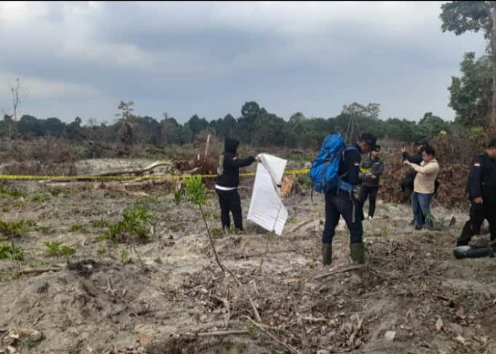 Lahan Terbakar di Desa Gajah Mati OKI Disegel, Bakal Dijadikan Lahan Pertanian Kembali