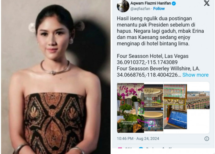 Lagi, Kaesang-Erina Kembali di Flexing Nginap di hotel Mewah di AS Seharga Gaji 40 Guru Honorer di Indonesia