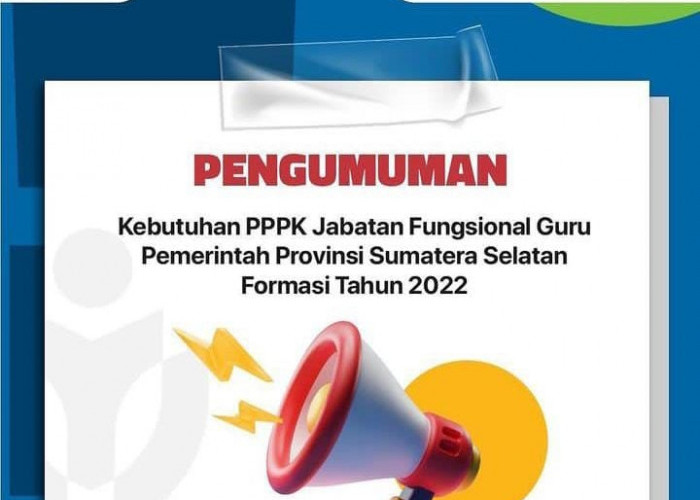 Penerimaan PPPK Jabatan Fungsional Guru Sumsel Dibuka, Segera Cek Syarat dan Cara Daftarnya