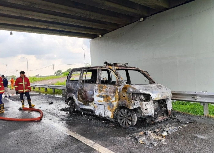 Begini Kondisi Ambulans Berpelat OKU Selatan Usai Terbakar di Tol Palindra, Bagaimana Keadaan Penumpangnya? 