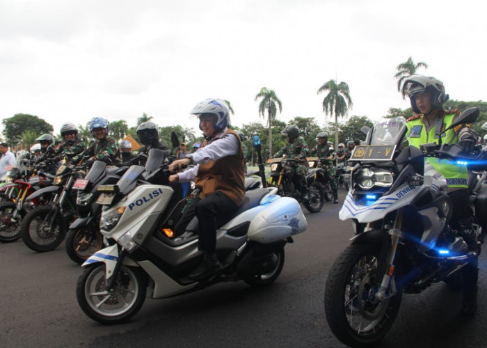 Bersama Forkompimda, Kapolda Sumsel Patroli Skala Besar dengan Sepeda Motor, Pastikan Pemilu 2024 Aman