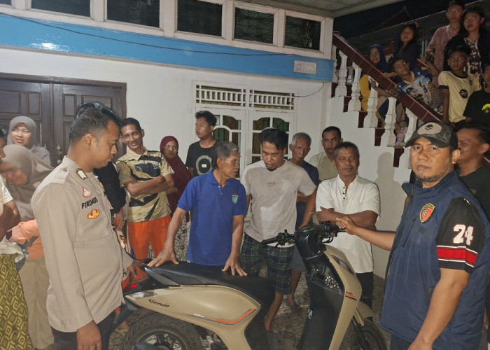 Listrik Padam, Warga Meranjat 1 Ogan Ilir Nyaris Jadi Korban Pencurian, Pelaku Tinggalkan Motor di TKP