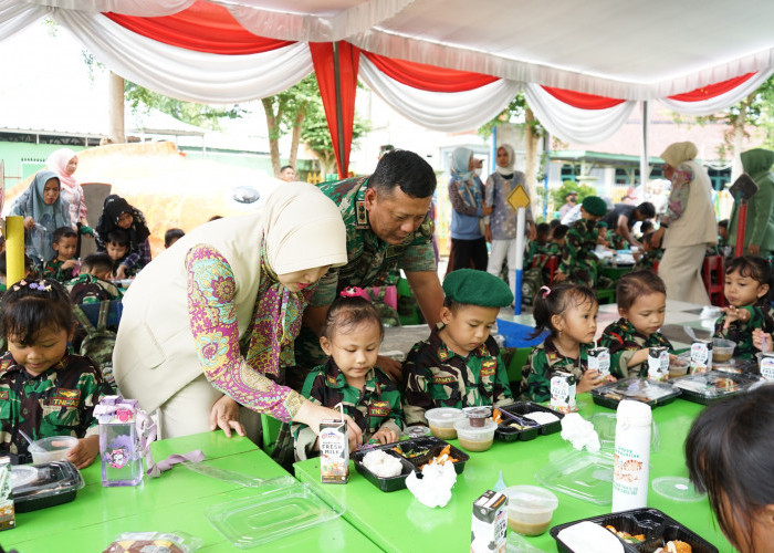 Kurangi Angka Stunting, Kodim 0402/OKI Lanjutkan Program Unggulan Kodam II/Sriwijaya Dapur Masuk Sekolah 