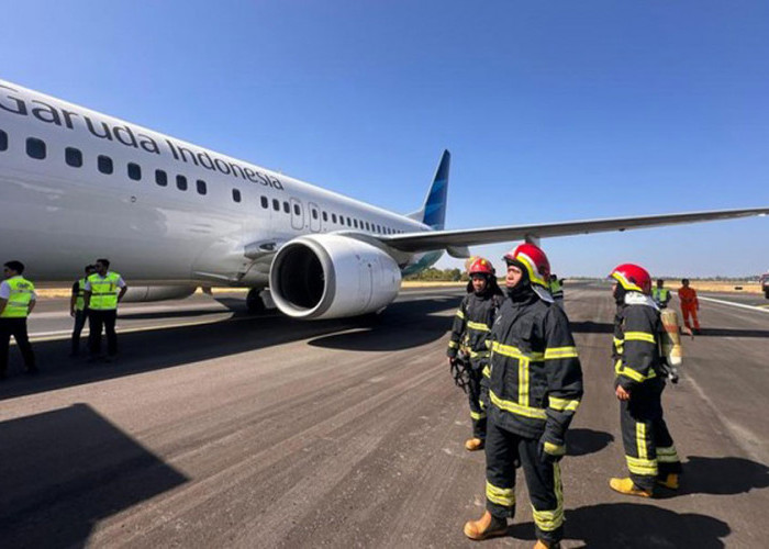 Roda Pesawat Garuda Pecah saat Take Off di Jakarta, Berhasil Landing di Bandara Sultan Hasanuddin