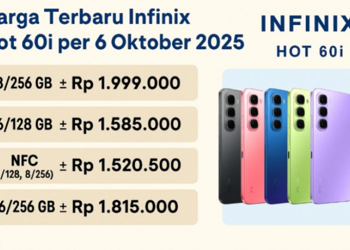 Harga Terbaru Infinix Hot 60i per 6 Oktober 2025, Ponsel Entry-Level Tawarkan Fitur Mewah dan Performa Gahar