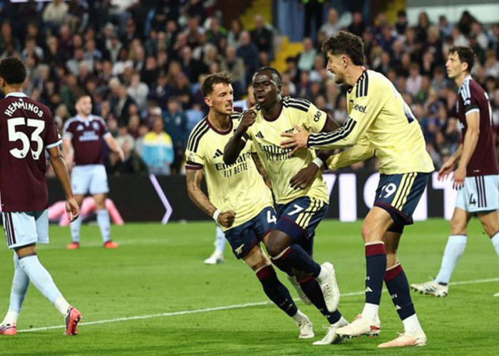Liga Inggris - Arsenal Curi Poin di Kandang Aston Villa, Menang 1-0