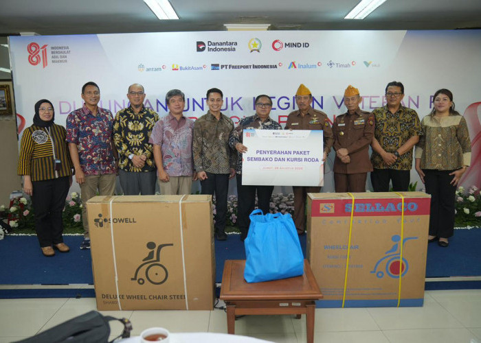 HUT Kemerdekaan RI ke-81, PTBA Bagikan 268 Paket Sembako untuk LVRI di Sumsel dan Lampung