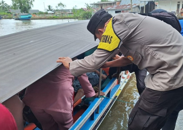 Innalillahi, Kapal Penumpang Dihantam Gelombang di Banyuasin, Polairud Polda Sumsel Turun ke Lokasi