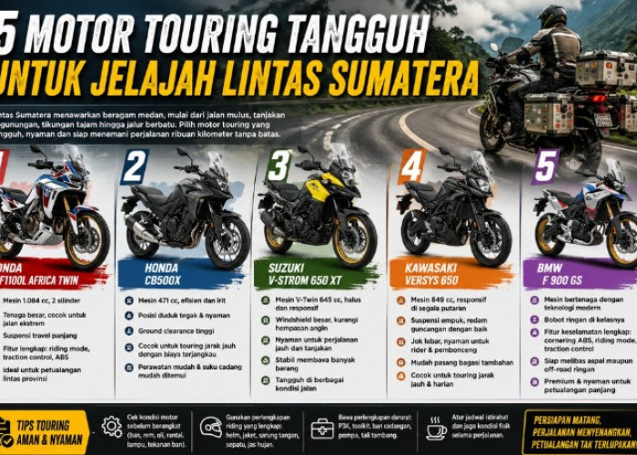 Rekomendasi 5 Motor Touring Paling Tangguh untuk Petualangan Sumatera, Nomor 4 Paling Gahar