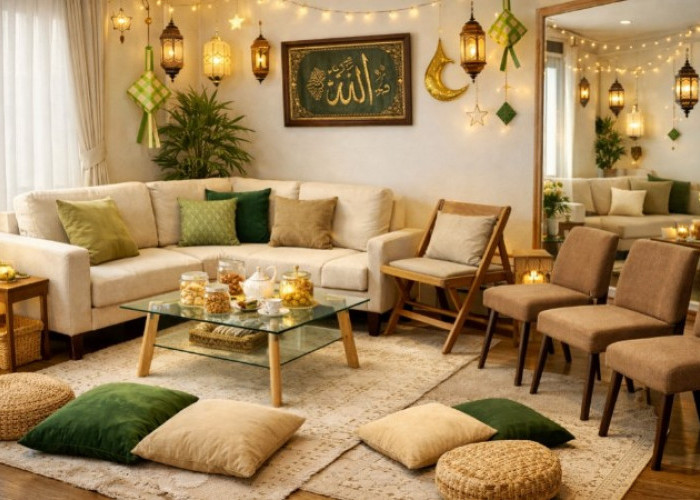 Ruang Tamu Sempit Tetap Nyaman Saat Open House Idulfitri, Ini Tips Cerdas Tata Letak Kursi dan Dekorasi