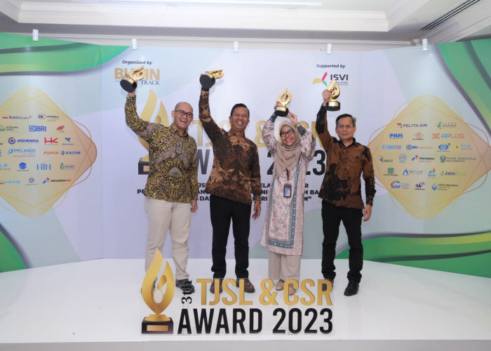 MANTAP, 4 Penghargaan Sekaligus Diborong Bukit Asam (PTBA) pada Ajang TJSL & CSR Award 2023