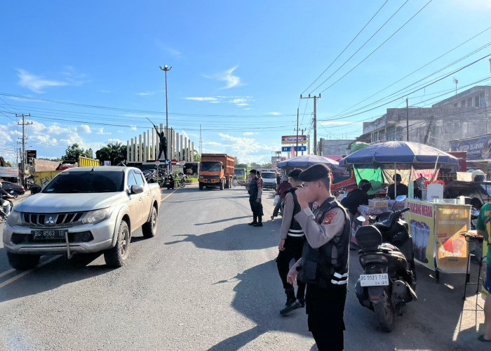 Unit Samapta Polres Ogan Ilir Gelar Pengamanan Pasar Bedug untuk Cegah Gangguan Kamtibmas