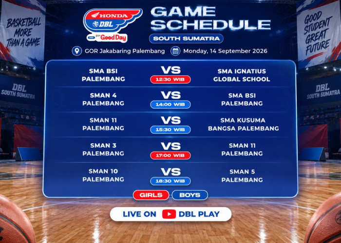 DBL South Sumatera Hari Ini 14 September 2026 Makin Panas, Big Eight dan Sweet Sixteen Kuasai GOR Dempo