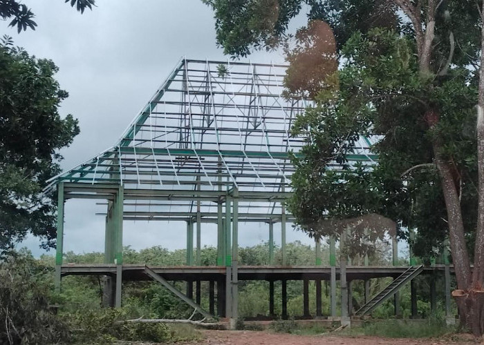 Pemkab Banyuasin Tuntaskan Icon Bumi Sedulang Setudung, Rumah Adat Bakal Jadi Tujuan Wisata 