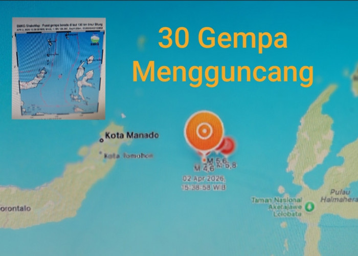 Waspada, 30 Gempa Guncang Indonesia, Terkuat M 7,3 di Sulut