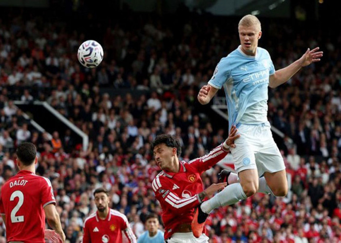 Bermain 10 Pemain, City Kalahkan MU 1-0, Haaland Pahlawan Kemenangan