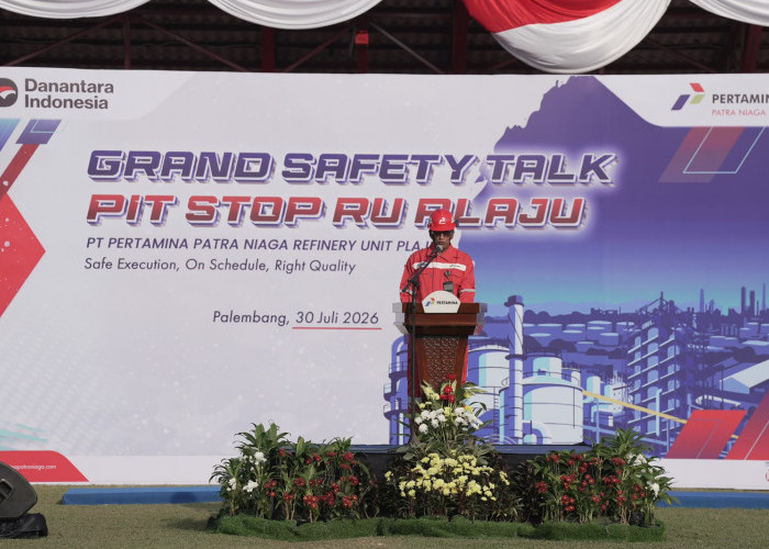 Komitmen Keselamatan, Pertamina Patra Niaga Kilang Plaju Gelar Grand Safety Talk Sukseskan Pit Stop 2026