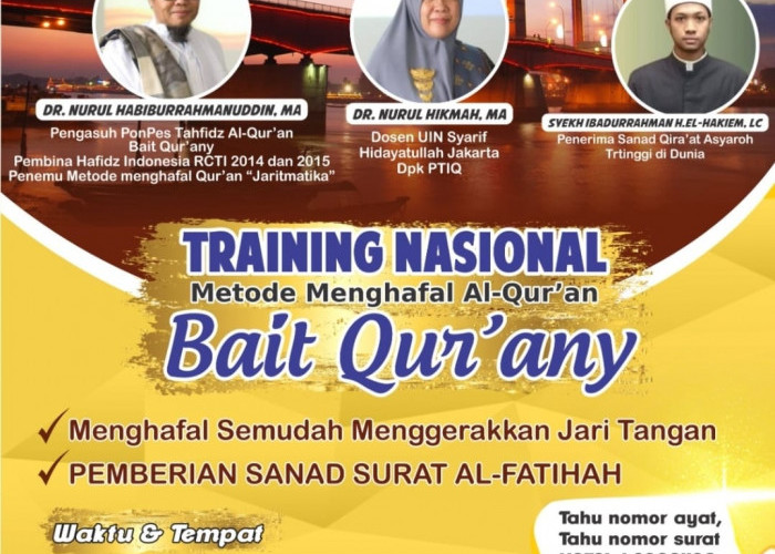 Metode Bait Qur'any Digelar di Palembang, Dihadiri Ibadurrahman Habib El hakiem