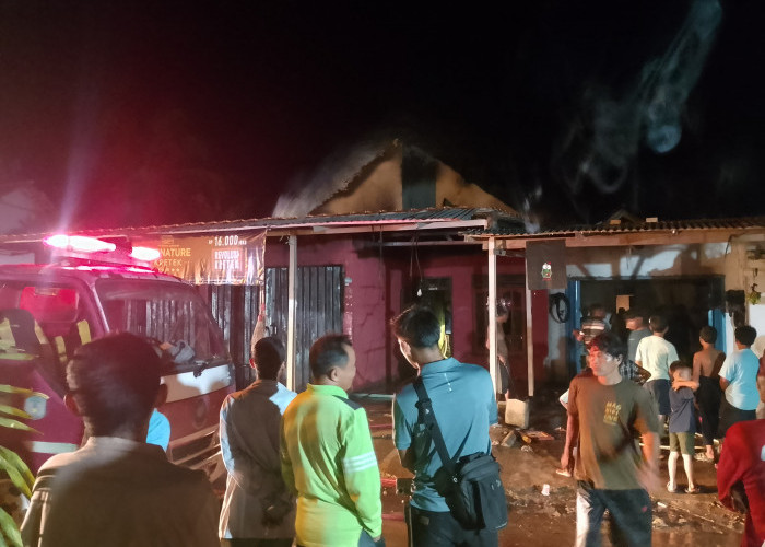 Menjelang Lebaran Idulfitri, Rumah Warga Desa Sukapulih Pedamaran OKI Hangus Terbakar