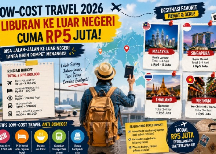 Tren “Low-Cost Travel” 2026 Melejit, Liburan ke Luar Negeri Kini Bisa Cuma Rp5 Juta