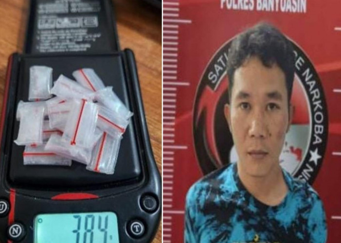 Pengedar Sabu di Banyuasin Ditangkap, Amankan 17 Paket Siap Edar