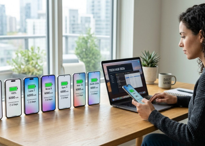 Cari HP Baterai Awet? Ini 7 Smartphone 6000 mAh Terbaik 2026 yang Bisa Dipakai Hingga 2 Hari