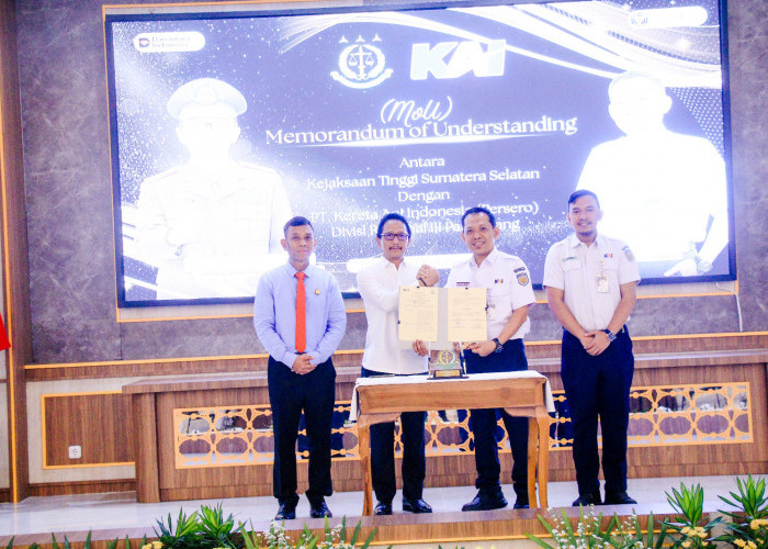 KAI Divre III Palembang dan Kejati Sumsel Perkuat Sinergi Penanganan Hukum dan Perlindungan Aset Negara