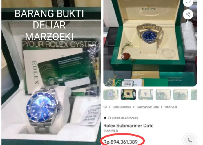 Sepasang Jam Tangan Rolex pada Kasus Deliar Marzoeki, Diperkirakan Seharga Mobil Alphard Keluaran Terbaru