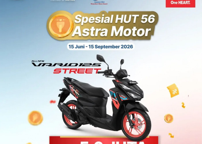 Promo HUT ke-56 Astra Motor, All New Vario 125 Street Berpeluang Didapat Rp5,6 Juta