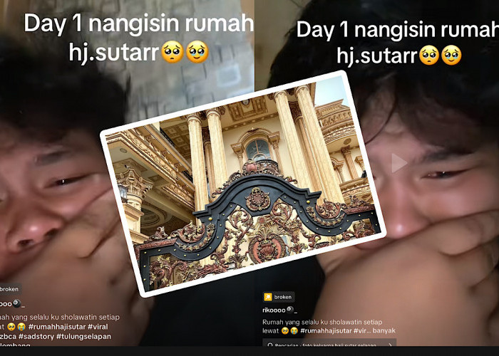 Pria Ini Tangisi Rumah Mewah Haji Sutar, Katanya Selalu Disholawatin Jika Lewat Disana