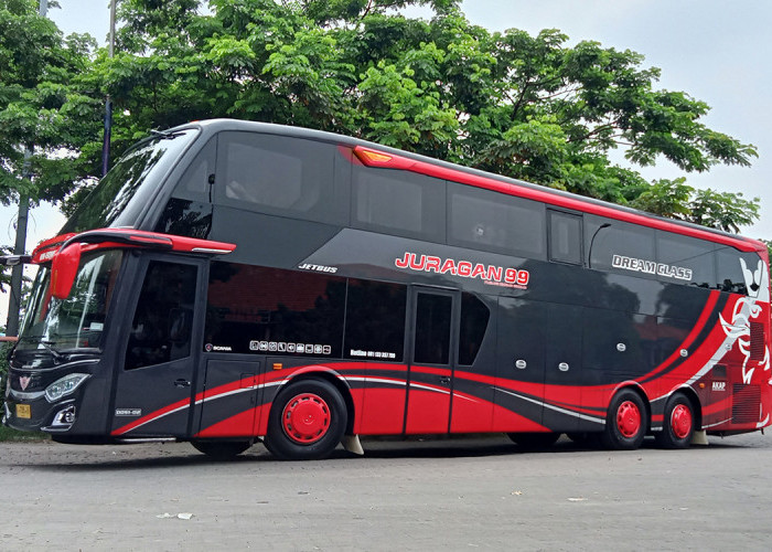 Tampilan Mewah Bus Juragan 99 Trans, Siap Layani Penumpang Trayek Malang-Bali dengan Harga Spesial