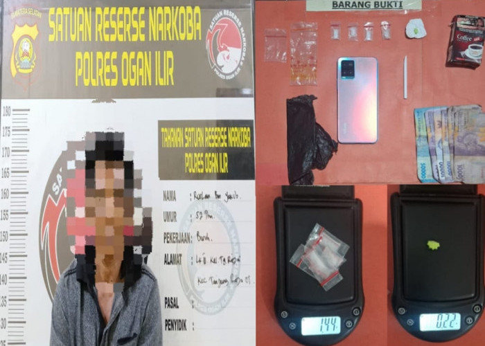 Satres Narkoba Polres Ogan Ilir Amankan Buruh di Tanjung Raja yang Nyambi Jadi Pengedar Sabu dan Ekstasi