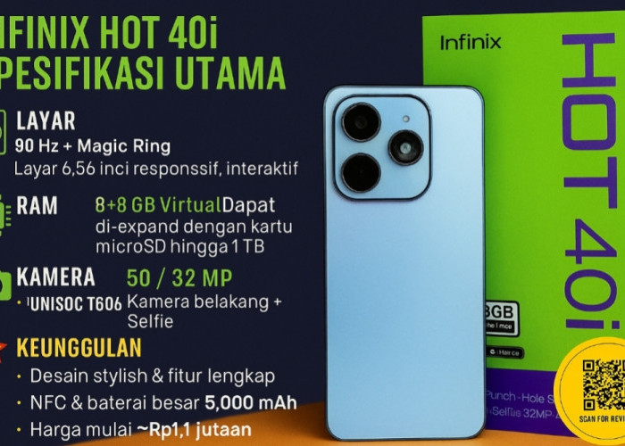 Infinix Hot 40i Resmi di Indonesia: Desain Stylish, Fitur Lengkap, Harga Mulai Rp 1 Jutaan