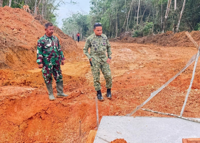 Sasaran Fisik TMMD ke-128 OKI Selesaikan Finishing, Dansatgas Tinjau Lokasi Jelang Penutupan 