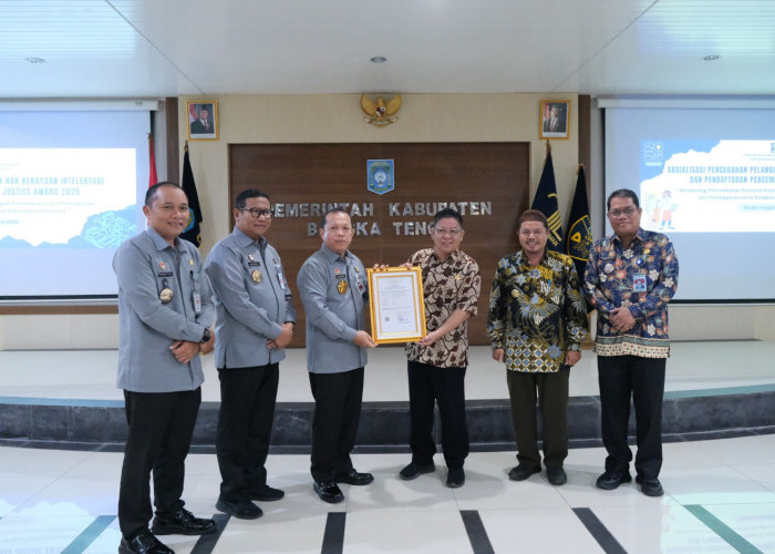 Kanwil Kemenkum Babel Gelar Sosialisasi Kekayaan Intelektual dan Pendaftaran Peacemaker Justice Award 2025