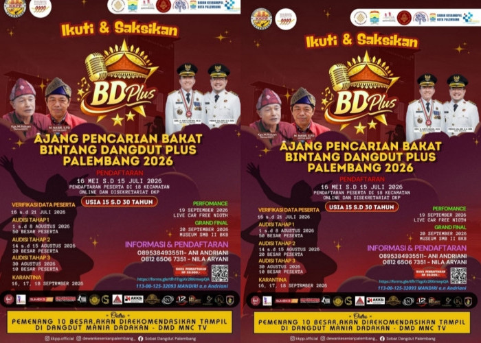  Kabar Gembira! Audisi Bintang Dangdut Plus Palembang 2026 Diperpanjang, Daftar Hingga 15 Juli 2026