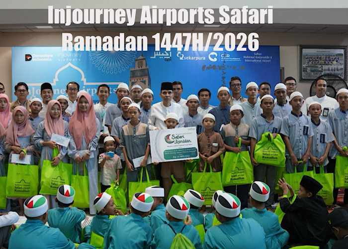 Bandara Internasional SMB II Gelar Program Sosial Untuk Anak Yatim dan Petugas Pendukung Bandara