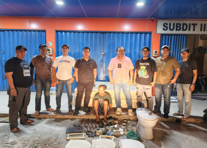 Jatanras Polda Sumsel Tangkap Pelaku Pencurian yang Beraksi di Kosan, Gasak AC hingga Kloset Duduk