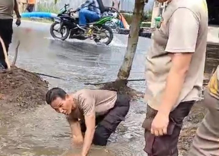 Hadapi Cuaca Ekstrem, Polres OKU Gencarkan Gerakan Belida Cegah Banjir