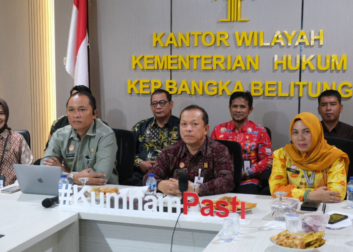 Kakanwil Kemenkum Babel Harun Sulianto Ikuti Rapat Kerja Teknis Pembinaan Hukum Nasional