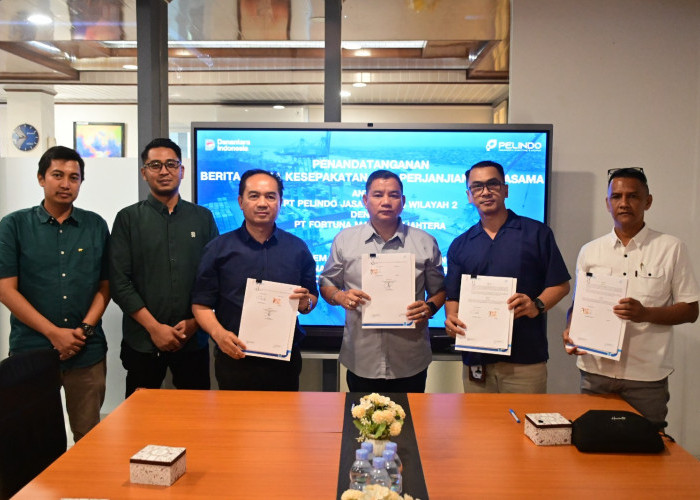 Pelindo Group Reg  2 Palembang Perkuat Layanan Pemanduan dan Penundaan Dengan PT Fortuna Marina Sejahtera