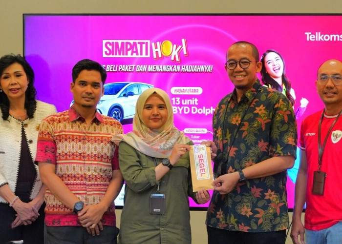 Telkomsel Rayakan Hari Pelanggan Nasional 2025, 13 Pemenang SIMPATI HOKI Bawa Pulang Mobil Listrik BYD Dolphin