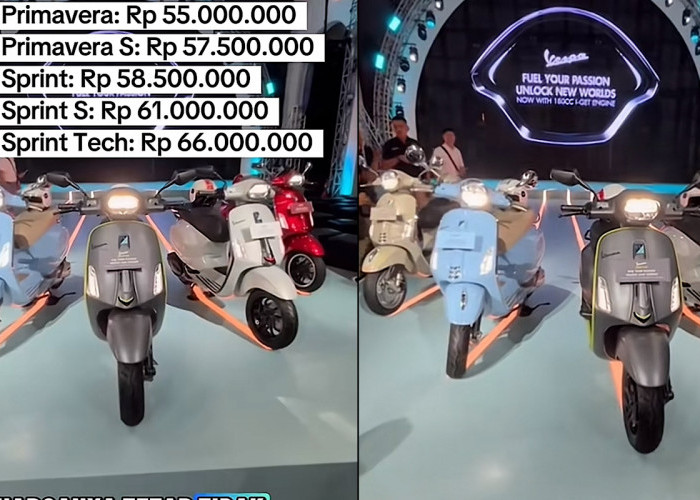 Mantap, Vespa Model Terbaru 2026 Pakai Mesin Terbaru dan Hebatnya Harga Tetap Tidak Berubah