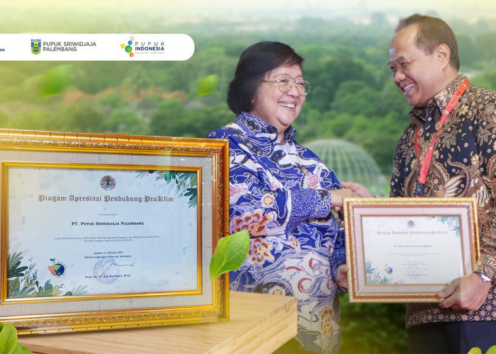 KEREN! Pusri Palembang Kembali Raih Penghargaan Pendukung Proklim Tahun 2023