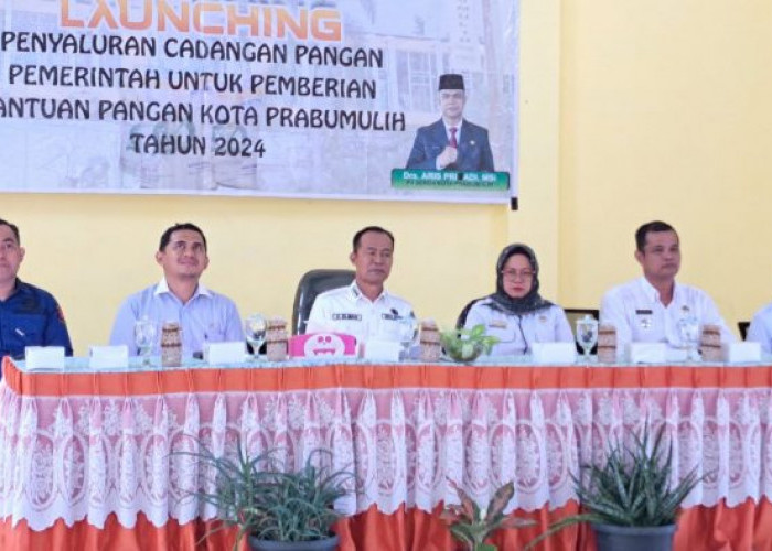 Pj. Walikota Prabumulih Launching Penyaluran Cadangan Pangan Pemerintah Tahap II